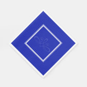 Serviette En Papier Cobalt serviettes bleues et blanches (Coin)