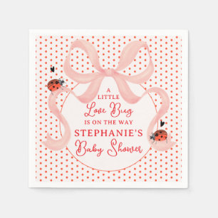 Serviette En Papier Coccinelle arc-en-ciel petite fête bébé Mignonne