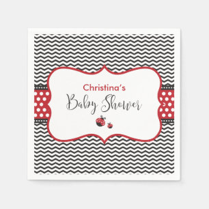 Serviette En Papier Coccinelle rouge