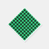 Serviette En Papier Coche de pied noir vert (Coin)
