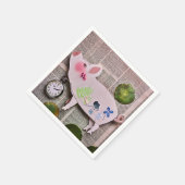 Serviette en papier cochon (Coin)
