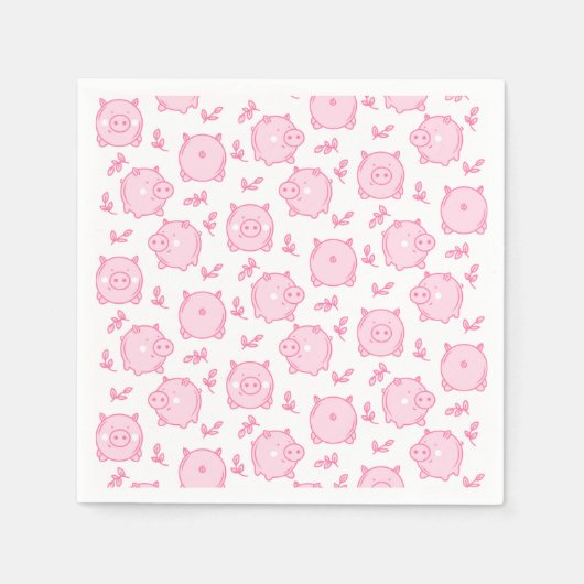 Serviette En Papier Cochon (Devant)