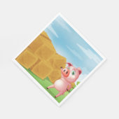 Serviette En Papier Cochon à la ferme (Coin)