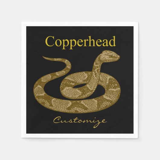 Serviette En Papier Cochon couleuvres cuivrées Thunder_Cove (Devant)