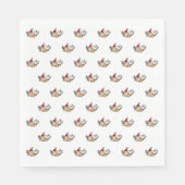 Serviette En Papier Cochon de Noël volant (Devant)