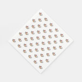 Serviette En Papier Cochon de Noël volant (Coin)