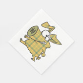 Serviette En Papier Cochon plat (Coin)