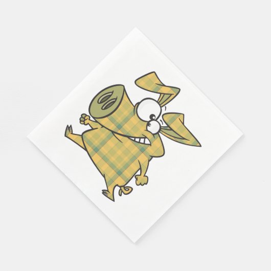 Serviette En Papier Cochon plat (Coin)