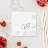 Serviette En Papier Cockail Napkin : Bravo ! Napkins mariage (En situation)