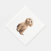 Serviette En Papier Cockapo Cavoodle Labradoodle mignon Chien Chien-Ch (Coin)