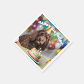 Serviette En Papier Cockapoo Birthday Party (Coin)