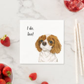 Serviette En Papier Cocker Spaniel Chien Personnalisé Cocktail Napkin (En situation)