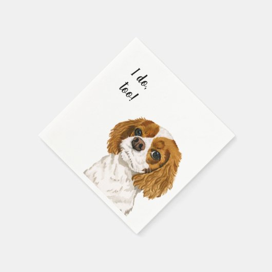 Serviette En Papier Cocker Spaniel Chien Personnalisé Cocktail Napkin (Coin)