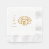 Serviette En Papier Cocker Spaniel Chien Personnalisé I Dog Aussi (Devant)