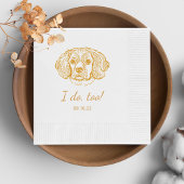 Serviette En Papier Cocker Spaniel Chien Personnalisé Je Fais Aussi
