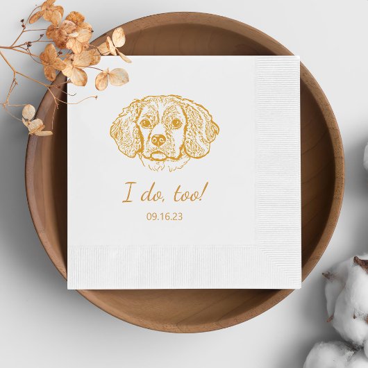 Serviette En Papier Cocker Spaniel Chien Personnalisé Je Fais Aussi
