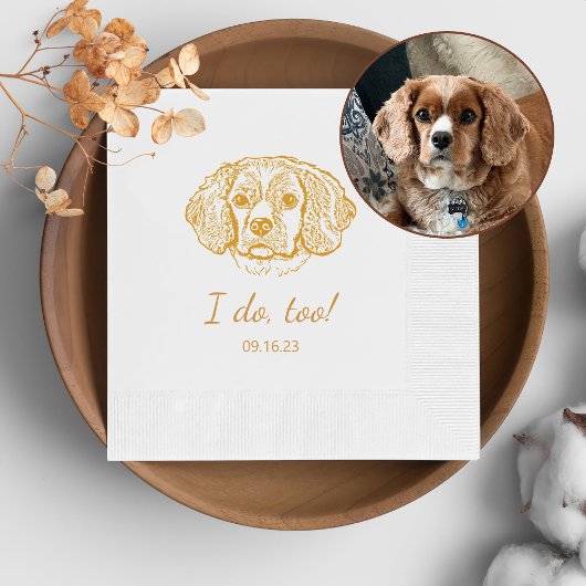 Serviette En Papier Cocker Spaniel Chien Personnalisé Je Fais Aussi