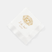 Serviette En Papier Cocker Spaniel Chien Personnalisé Je Fais Aussi (Coin)