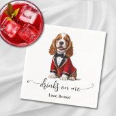 Serviette En Papier Cocker Spaniel Puppy Boissons Sur Moi Mariage