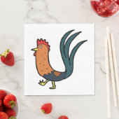 Serviette En Papier Cockerel (En situation)