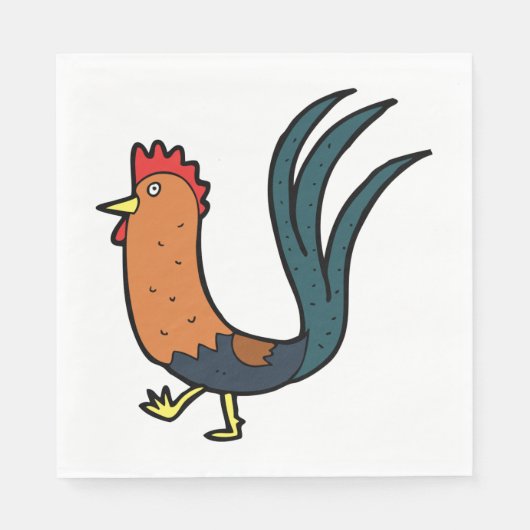 Serviette En Papier Cockerel (Devant)
