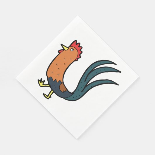 Serviette En Papier Cockerel (Coin)