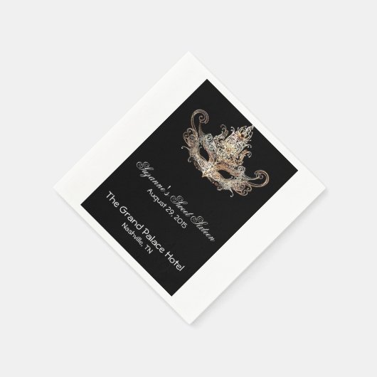 Serviette En Papier Cocktail à base de boules Masquerade (Coin)