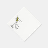 Serviette En Papier Cocktail à base de martini (Coin)