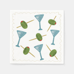 Serviette En Papier Cocktail à base de Martini