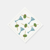 Serviette En Papier Cocktail à base de Martini (Coin)