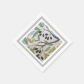 Serviette En Papier Cocktail à base d'olive et de gris méditerranéen N (Coin)