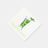 Serviette En Papier Cocktail à thème Mojito (Coin)