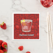 Serviette En Papier cocktail Americano (En situation)