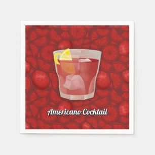 Serviette En Papier cocktail Americano