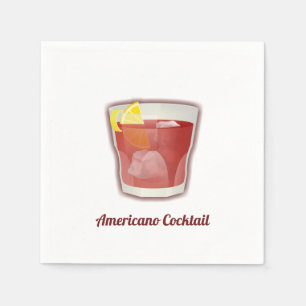 Serviette En Papier cocktail Americano