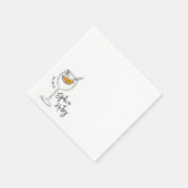 Serviette En Papier Cocktail Aperol Spritz tiré à la main (Coin)