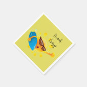Serviette En Papier Cocktail « Beach Crazy » (Coin)