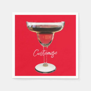 Serviette En Papier Cocktail Big Red Margarita Boire Thunder_Cove