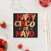 Serviette En Papier Cocktail Cinco de Mayo Party Napkin (En situation)
