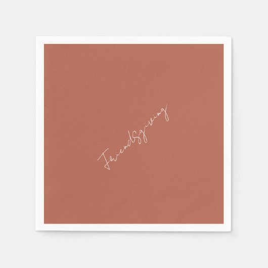 Serviette En Papier Cocktail Cinnamon Friendsgiving (Devant)