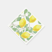 Serviette En Papier Cocktail citron (Coin)
