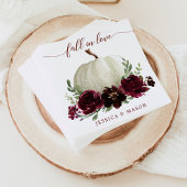 Serviette En Papier Cocktail Citrouille Mariage de automne Napkin