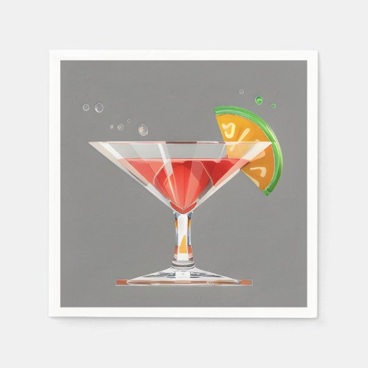 Serviette En Papier Cocktail classique (Devant)