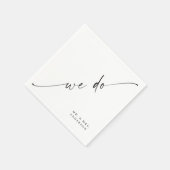 Serviette En Papier Cocktail classique Mariage élégant Napkin (Coin)