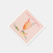 Serviette En Papier Cocktail congelé avec fruits fête d'anniversaire (Coin)