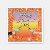 Serviette En Papier Cocktail, conversations sophistiquées, boire (Devant)