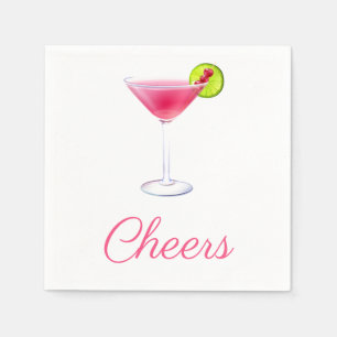Serviette En Papier Cocktail Cosmo