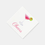 Serviette En Papier Cocktail Cosmo (Coin)
