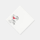 Serviette En Papier Cocktail cosmopolite à main (Coin)