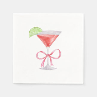 Serviette En Papier Cocktail cosmopolite Napkin